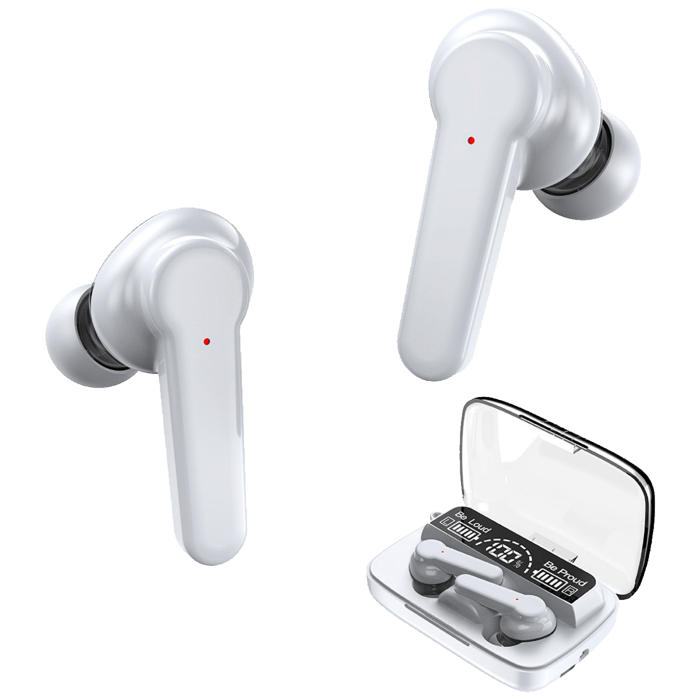 MeanIT Slušalica bežična sa mikrofonom, Bluetooth - TWS B400 White
