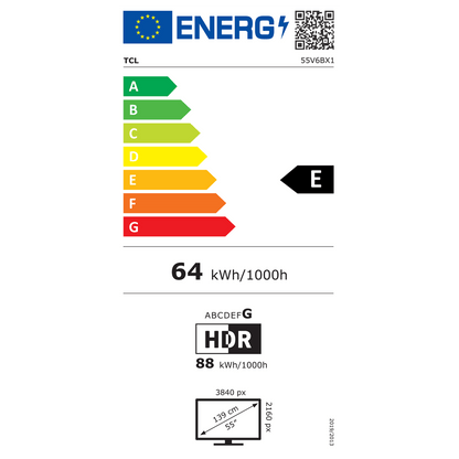 TCL Televizor Smart LED 4K UltraHD 55", Google TV - 55V6B