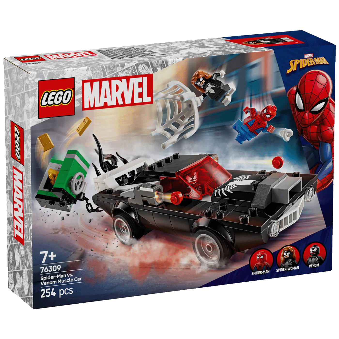 Lego Spider-Man protiv Venoma u sportskom autu, LEGO Marvel