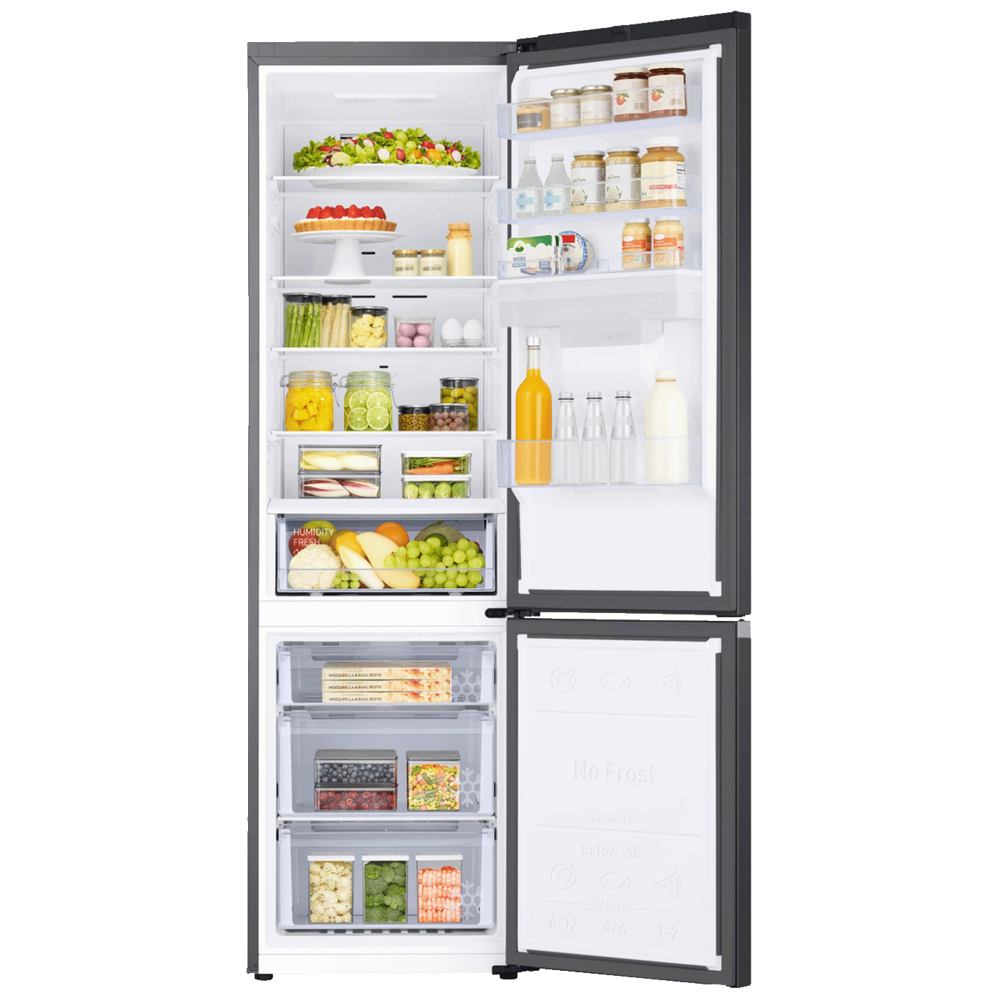 Samsung Frižider/zamrzivač, zapremina 386 l, NoFrost, SpaceMax, E - RB38C650EB1/EK