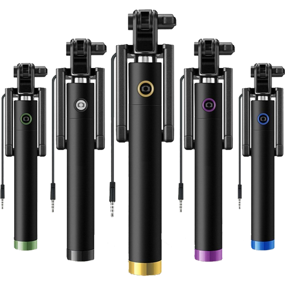 Connect XL Selfie stick za smartphone , žični, 78 cm - CXL-SF100