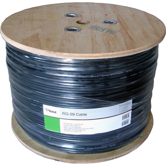 Eule RG-59 kabl sa napajanjem, 2x0,75mm, 305met - CAB-7305