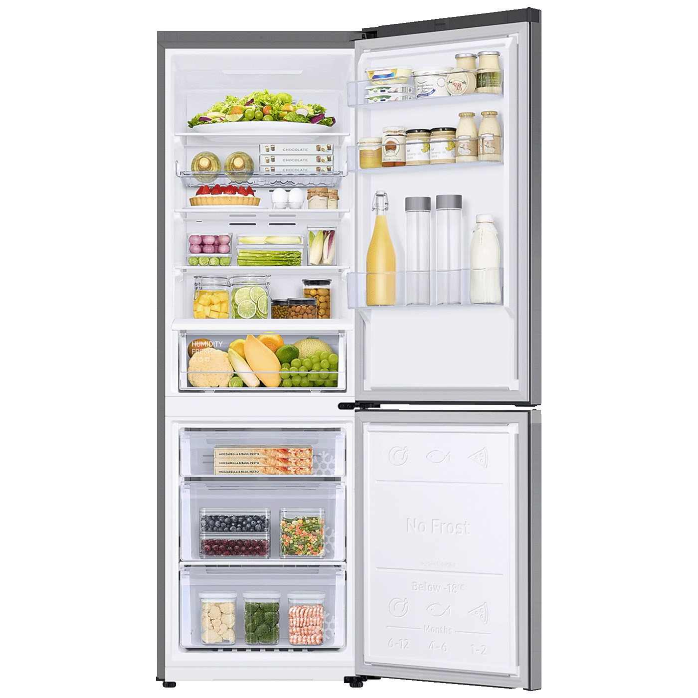 Samsung Frižider/zamrzivač, zapremina 344 lit., NoFrost, E - RB34C672ES9/EK