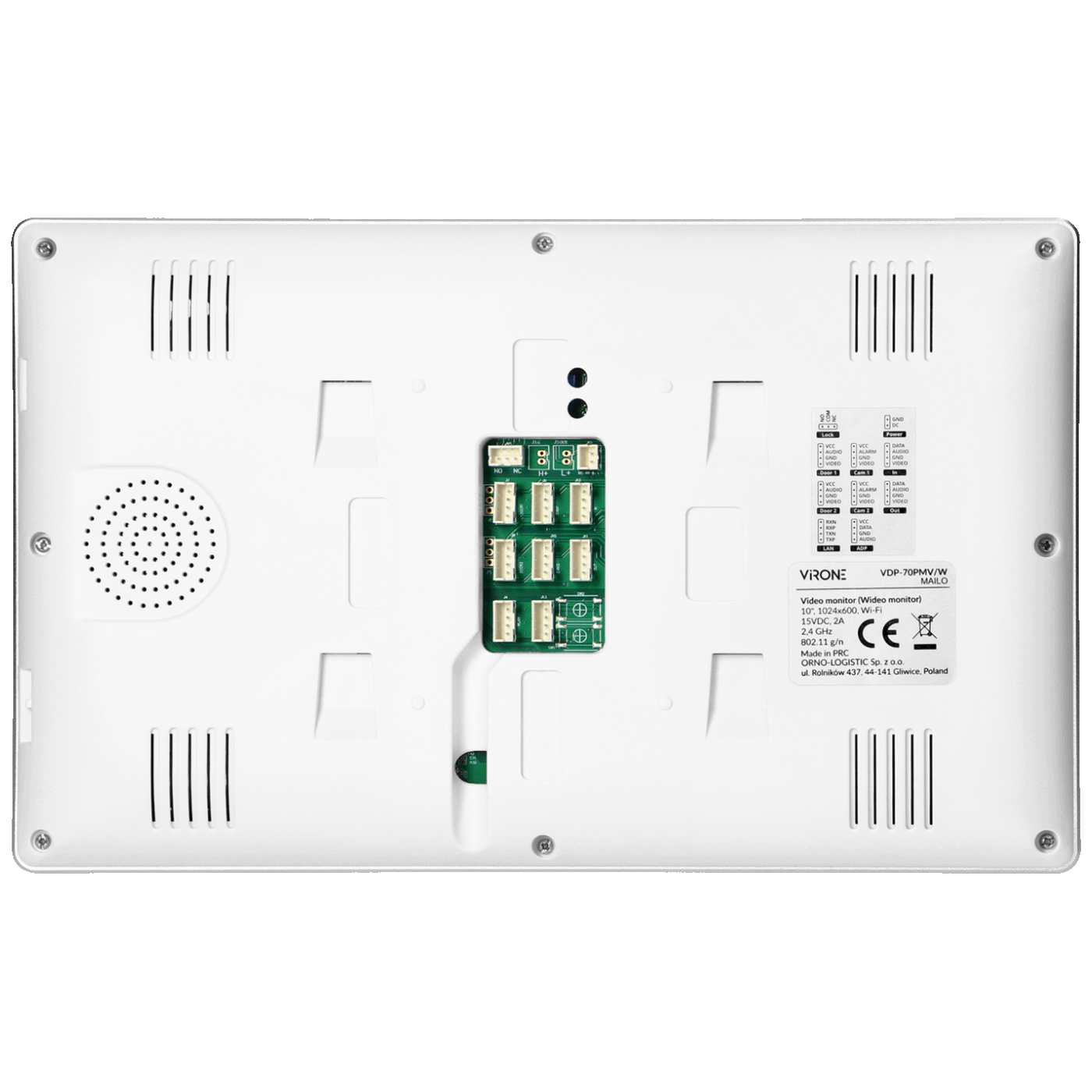 Virone Video interfon 10", WiFi, RFID, Mailo - VDP-70/W