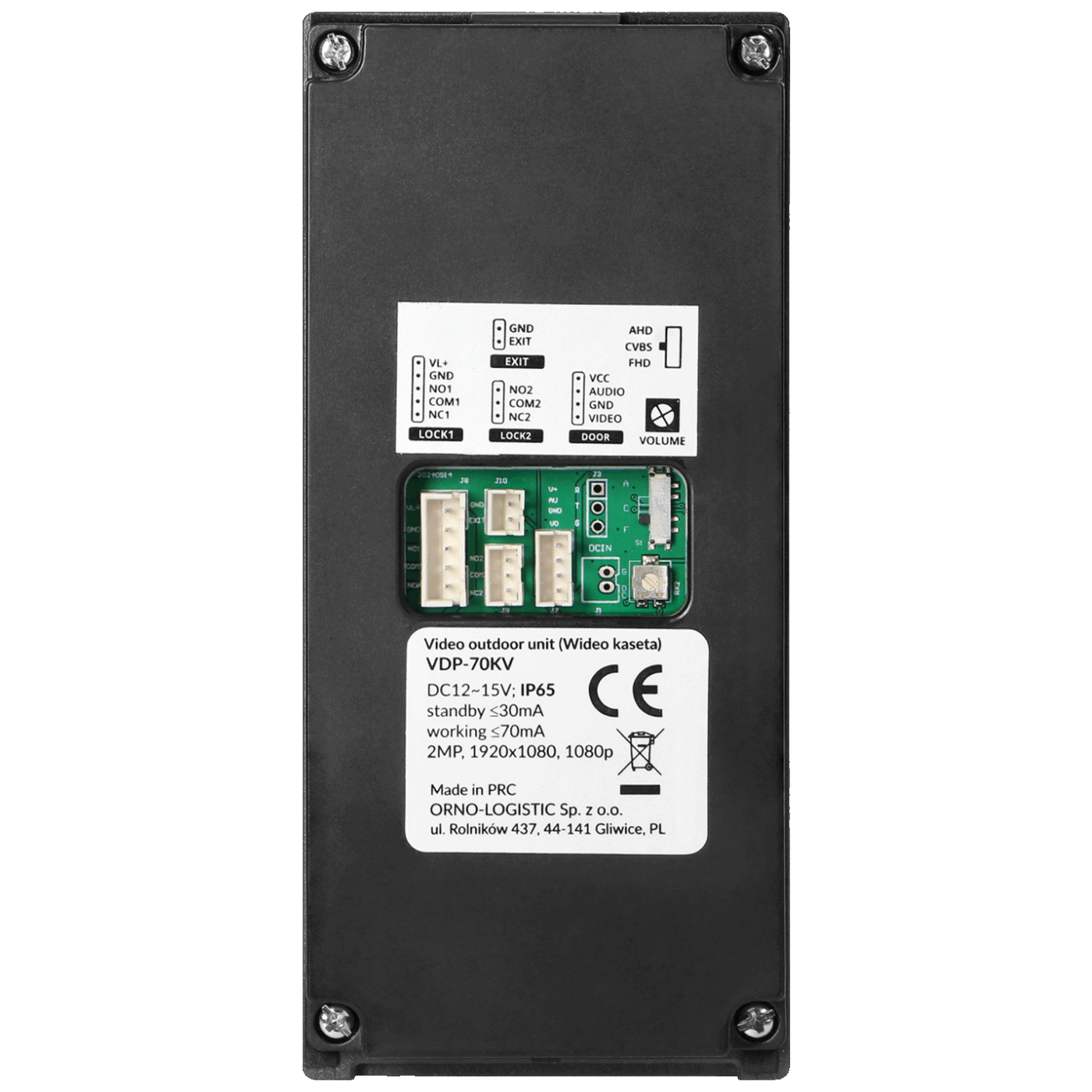 Virone Video interfon 10", WiFi, RFID, Mailo - VDP-70/W