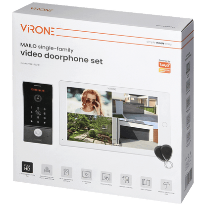 Virone Video interfon 10", WiFi, RFID, Mailo - VDP-70/W