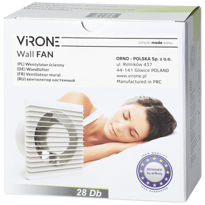 Virone Aspirator ugradbeni za ventilaciju, 125 mm - BF-125/S
