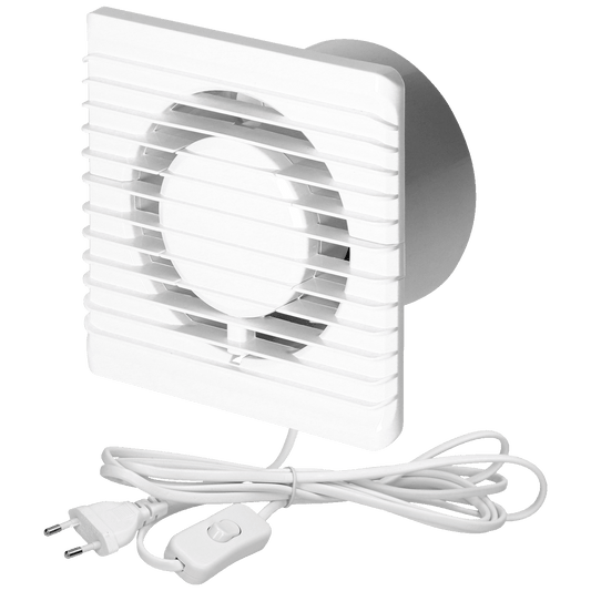 Virone Aspirator ugradbeni za ventilaciju, kabel i prekidač, 100 mm - BF-100/PS