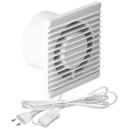 Virone Aspirator ugradbeni za ventilaciju, kabel i prekidač, 100 mm - BF-100/PS