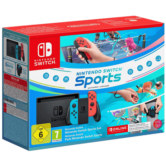 Nintendo Igraća konzola Nintendo Switch+Switch Sport+3 mjeseca online - Switch Console 1.1 Neon B/R, Bundle