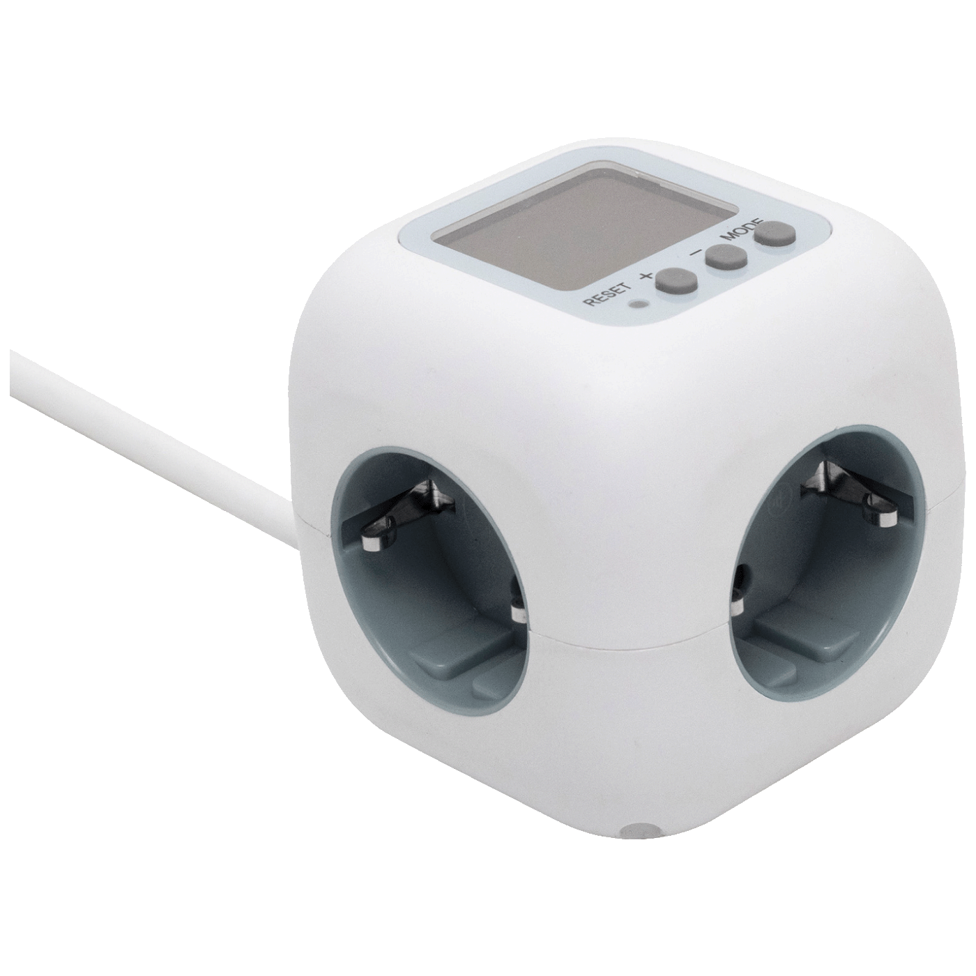 home Produžni kabl  sa mjeračem potrošnje, 3 utičnice, 1.5 met. - CUBE2P