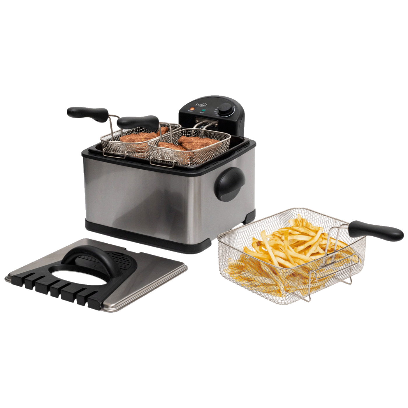 home Friteza, 3 košare za prženje, kapacitet ulja 6 lit., 2000W - HGOLS4