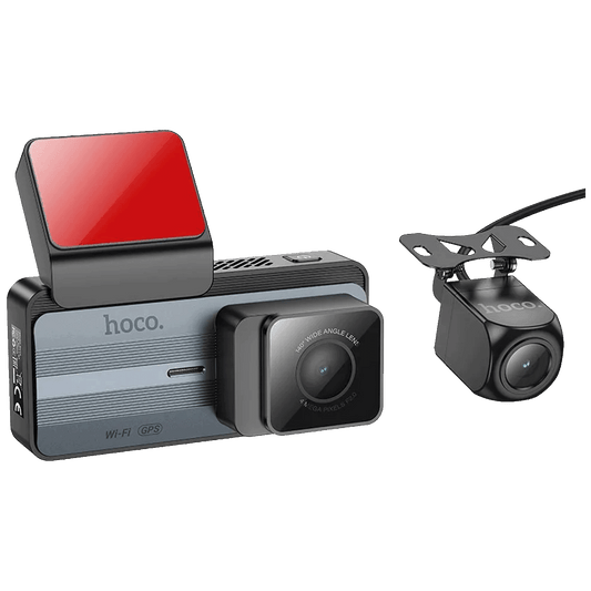 hoco. Auto kamera, 4 Mpxiel, Dual Camera, 2K, GPS, WiFi - DV12