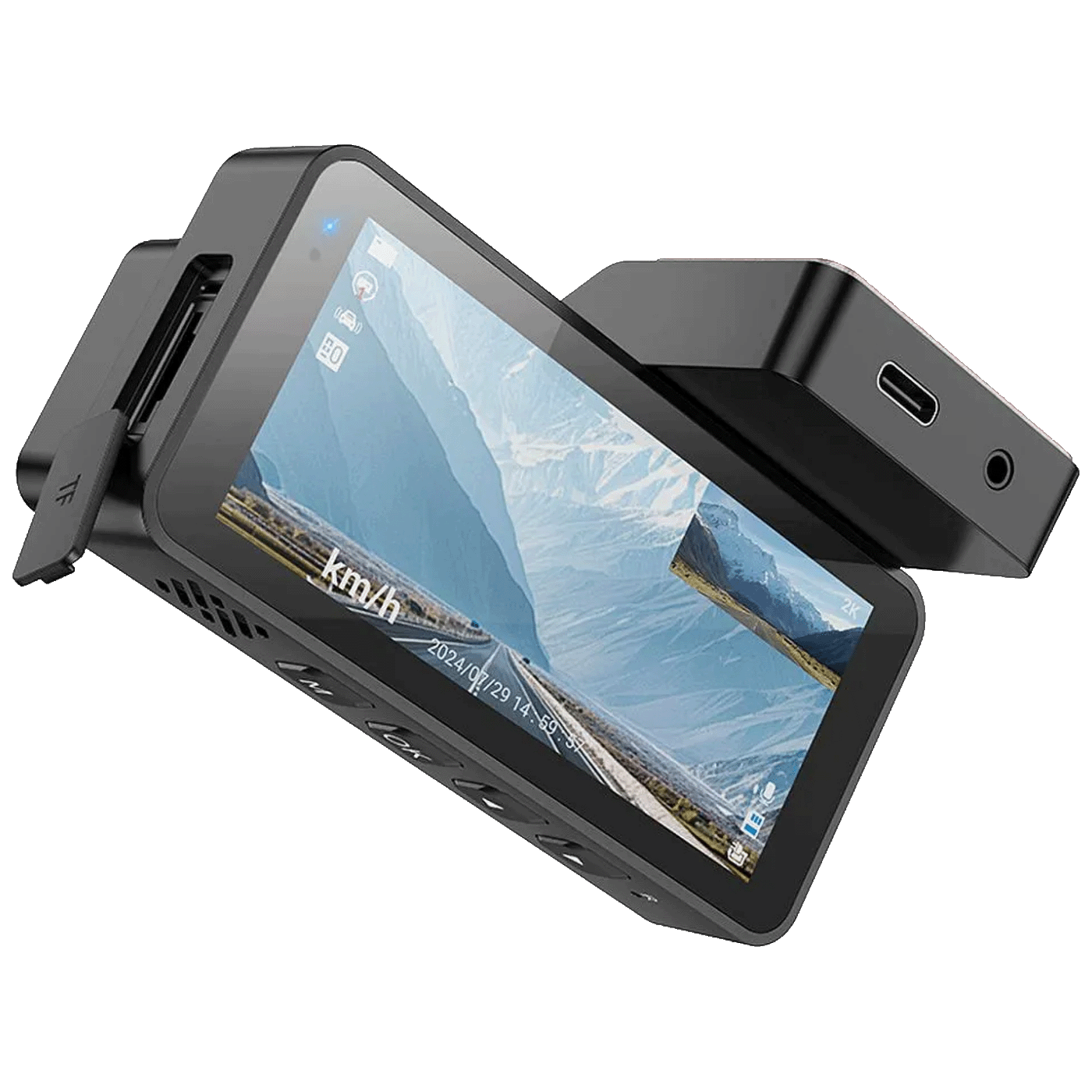 hoco. Auto kamera, 4 Mpxiel, Dual Camera, 2K, GPS, WiFi - DV12