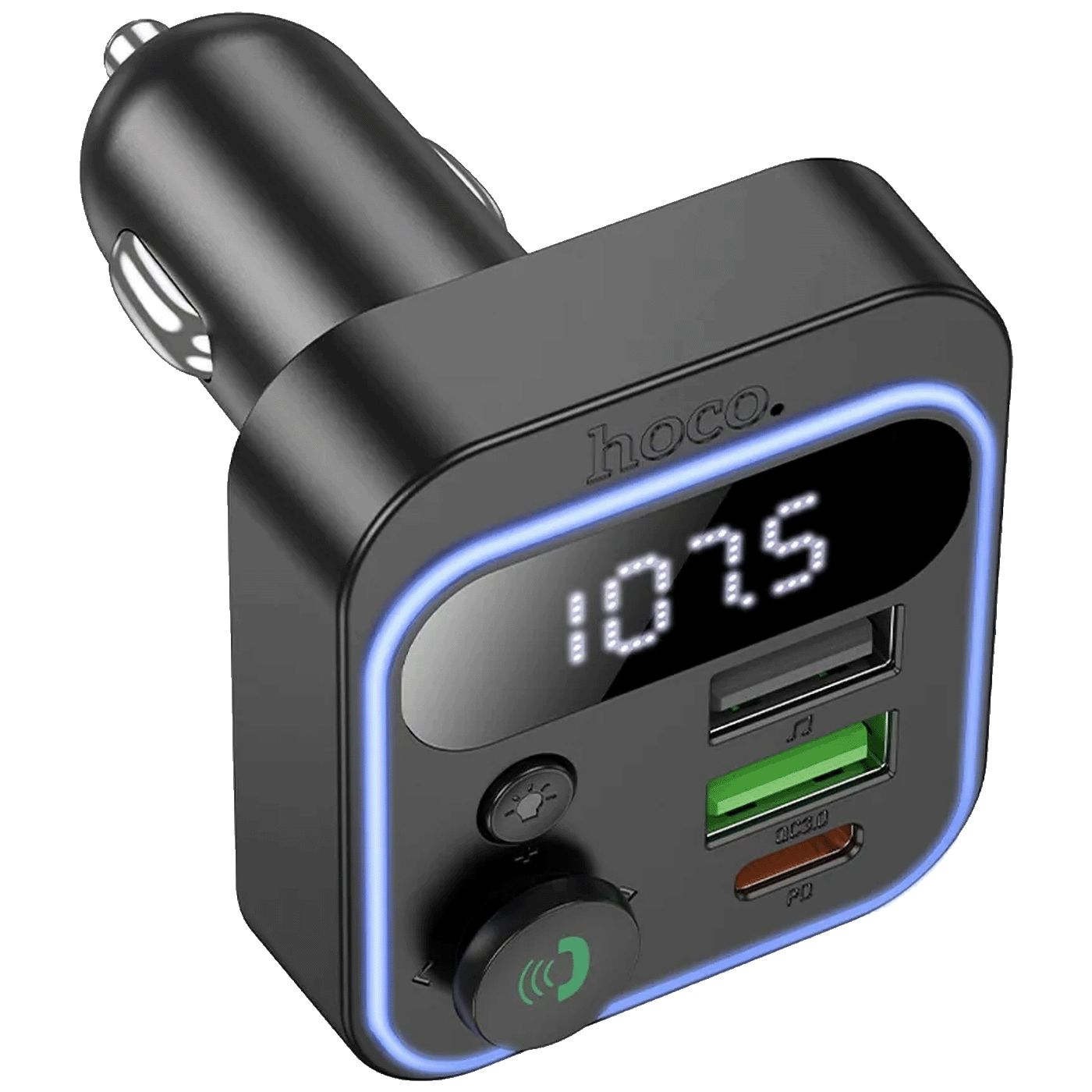 hoco. FM modulator, Bluetooth, 12/24V, 2 x USB, PD QC3.0 20W - E85 Tiger