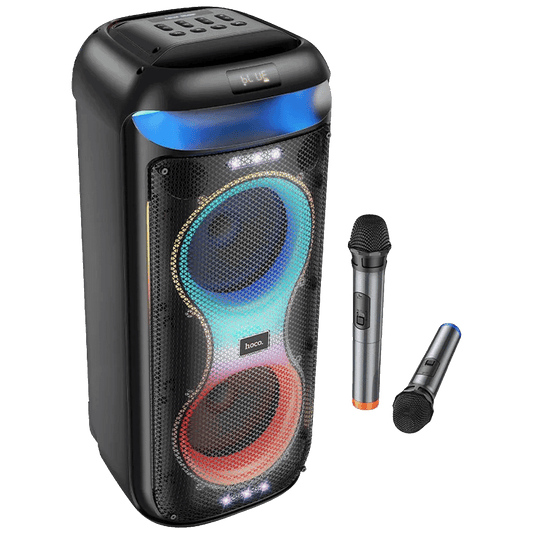 hoco. Zvučnik bežični sa 2 bežična mikrofona, USB, Bluetooth, 60W - HA13 Max Ramon