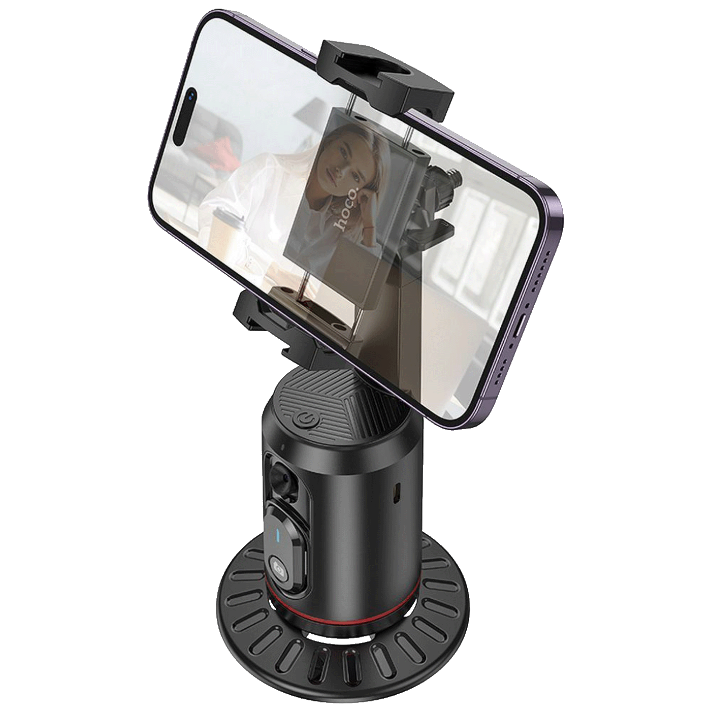hoco. Držač za telefon s automatskim praćenjem lica, 360° - K23 Lotus