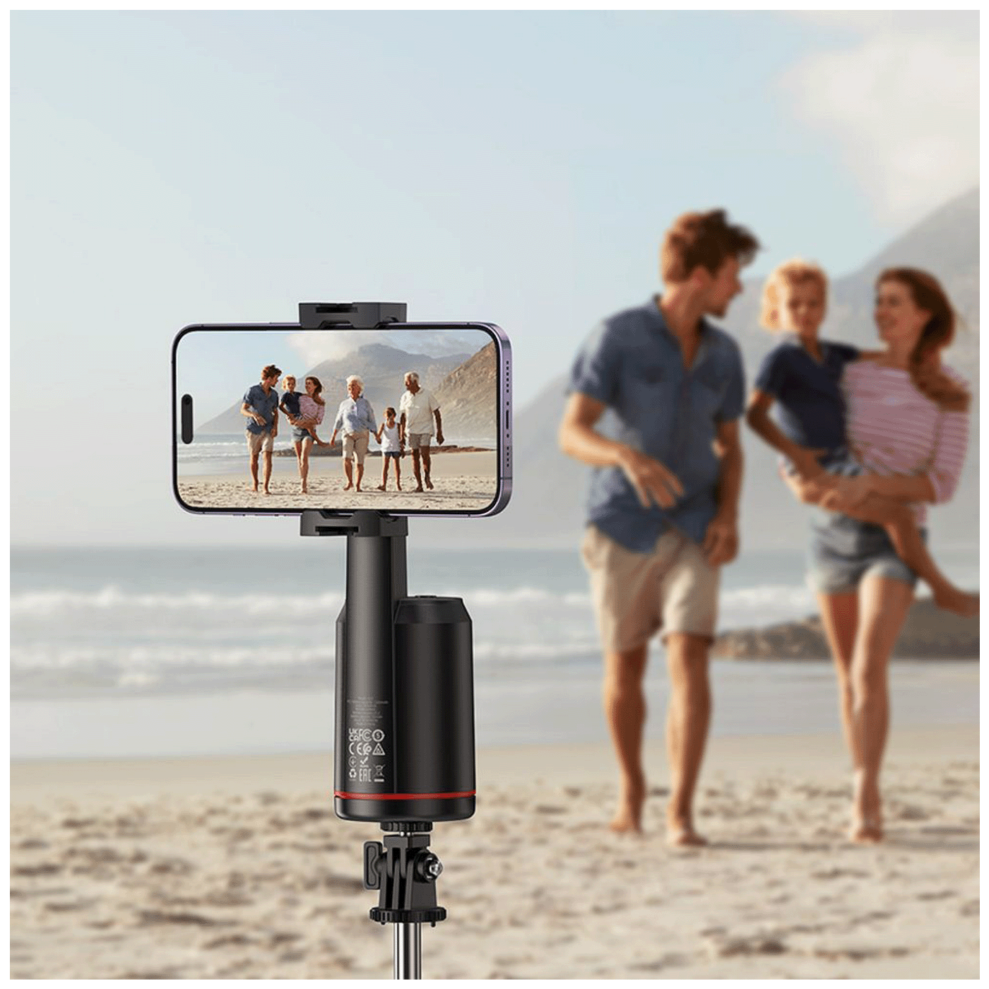 hoco. Držač za telefon s automatskim praćenjem lica, 360° - K23 Lotus