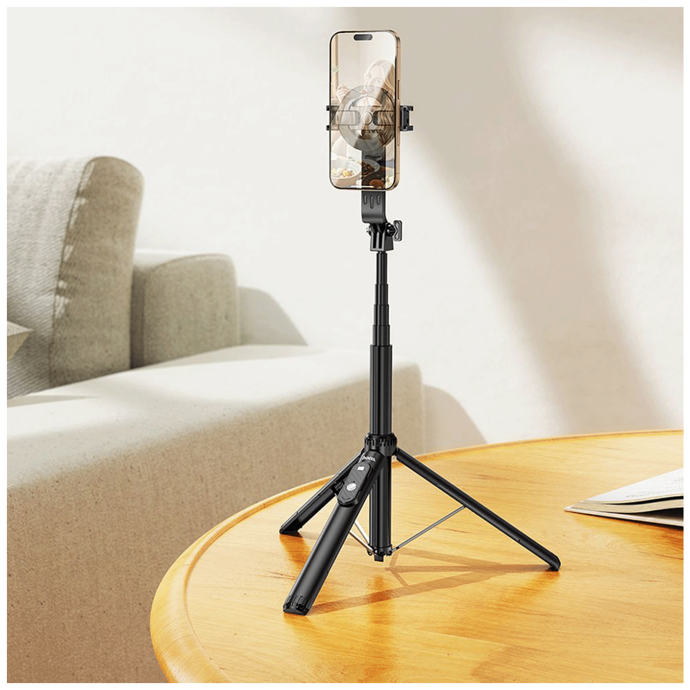 hoco. Selfie stick s bežičnim daljinskim upravljačem i stativom - K25