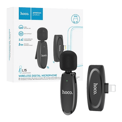 hoco. Bežični mikrofon sa Lightning konetktorom - L15 Crystal Lavalier iPhone