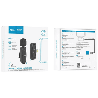 hoco. Bežični mikrofon sa Lightning konetktorom - L15 Crystal Lavalier iPhone