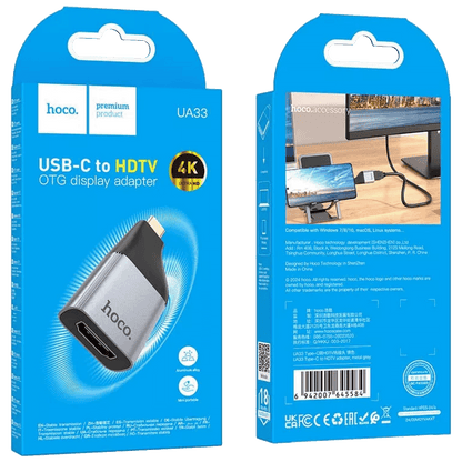 hoco. Adapter USB type C na HDMI, 4K - UA33