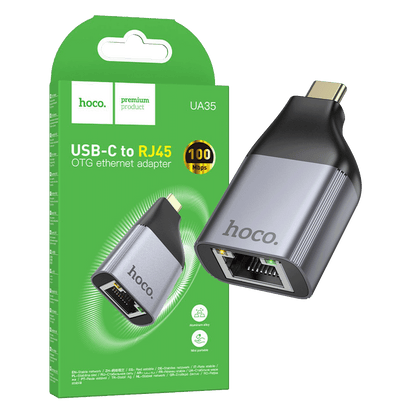 hoco. Adapter USB type C na LAN - UA35