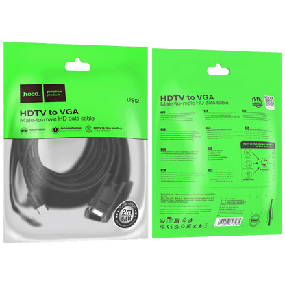 hoco. HDMI na VGA kabl, dužina 2 met. - US12