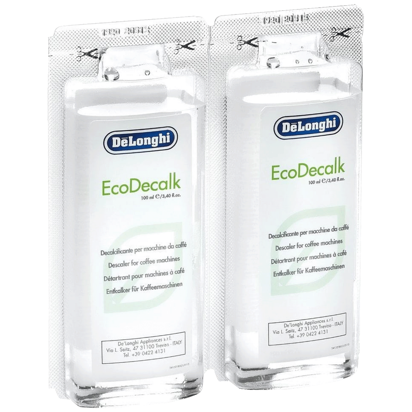 DeLonghi Sredstvo za uklanjanje kamenca, 2 x 100 ml - DLSC200 EcoDecalk Mini