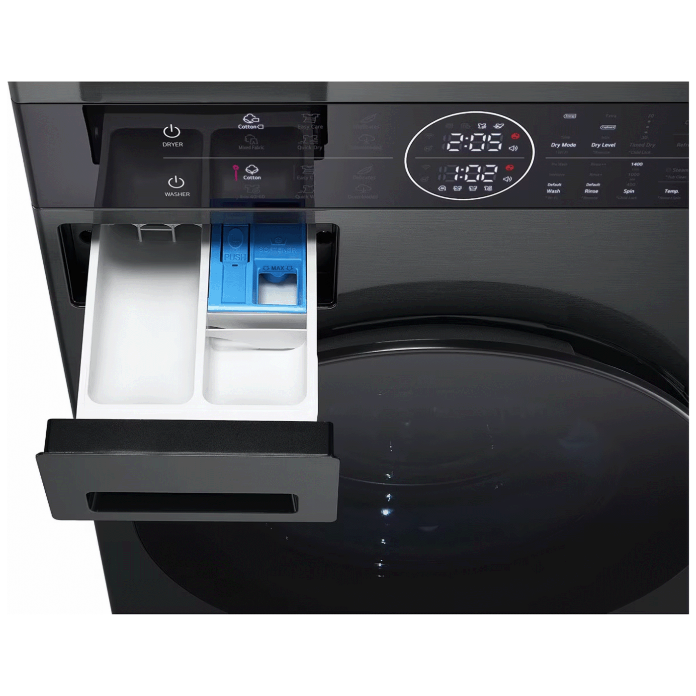 LG Mašina za veš/sušilica, WashTower, 1400 obrtaja, 12/10 kg - WT1210BBF