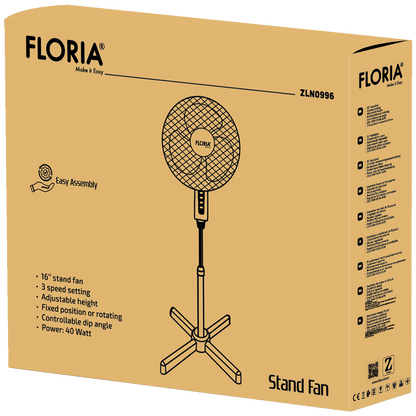 Floria Ventilator sa postoljem, promjer 40 cm, 40 W - ZLN0996
