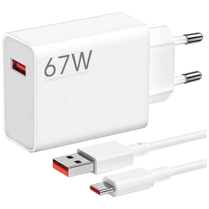 Xiaomi Punjač za Xiaomi sa USB-A to USB-C kablom, brzi, 67W - Mi 67W HyperCharge Combo EU