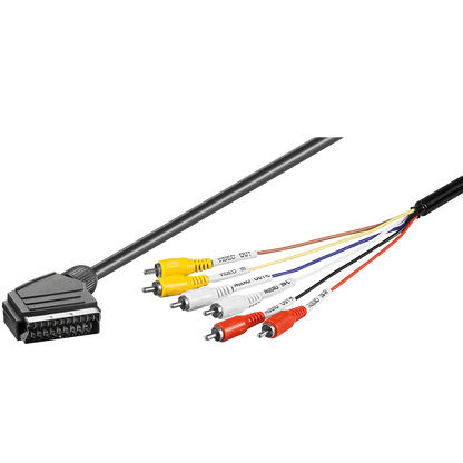 ZED electronic Scart - RCA (činč) kabl, 6 x RCA, dužina 2.0 met - VCS2C/2