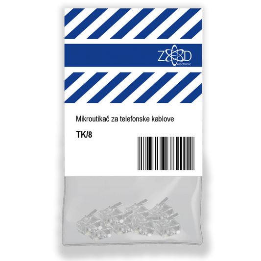 ZED electronic Telefonski  konektor, blister pakiranje  8 komada - TK/8