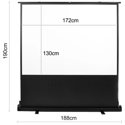 Maclean Platno za projektor, podno/stojeći, 172 x 130 cm - MC-963