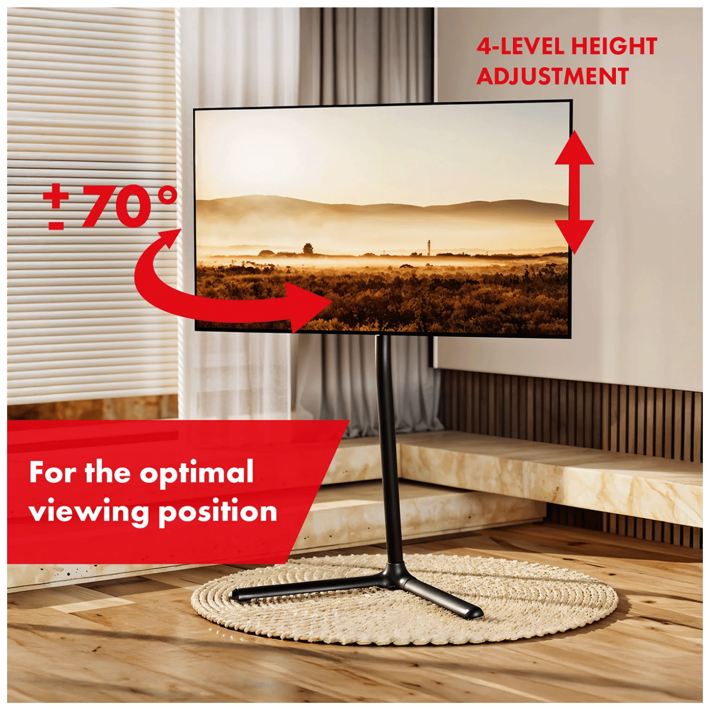 Maclean Stalak za TV prijemnik, 32"- 70", 40 kg - MC-494