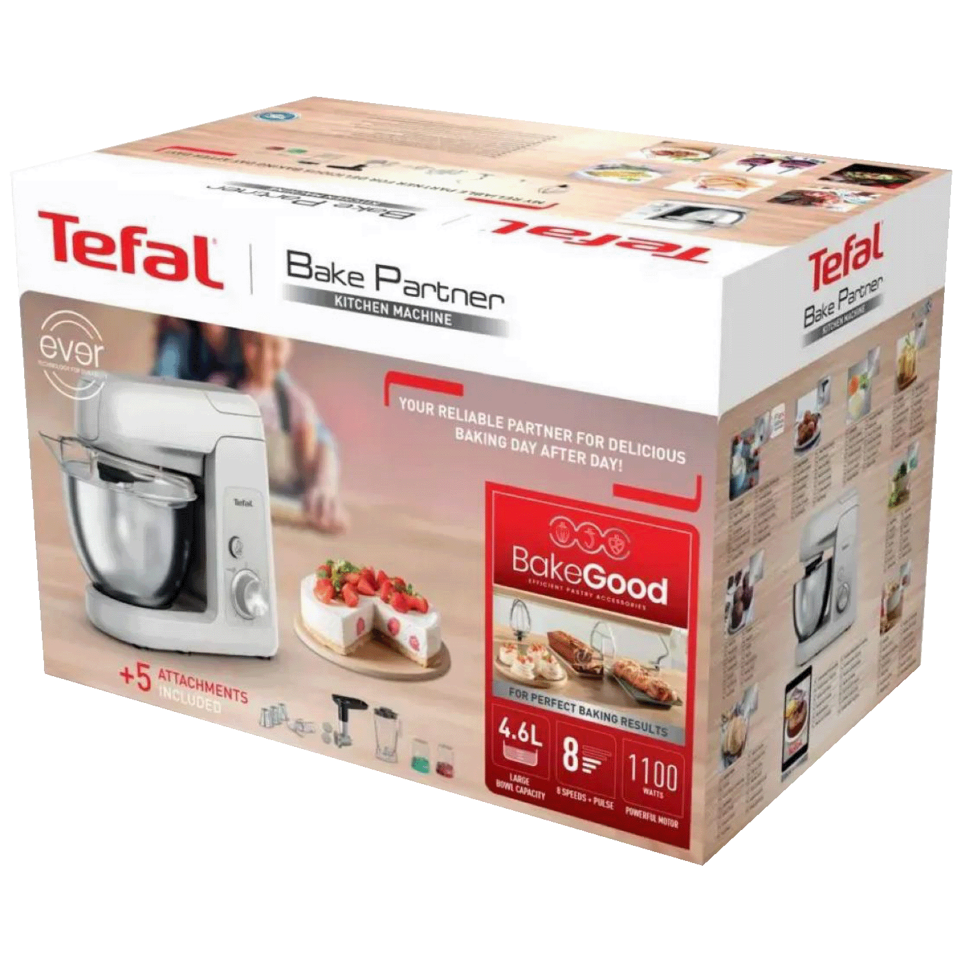 Tefal Mikser sa posudom, 1100W, 8 brzina, kuhinjski robot - QB525B38