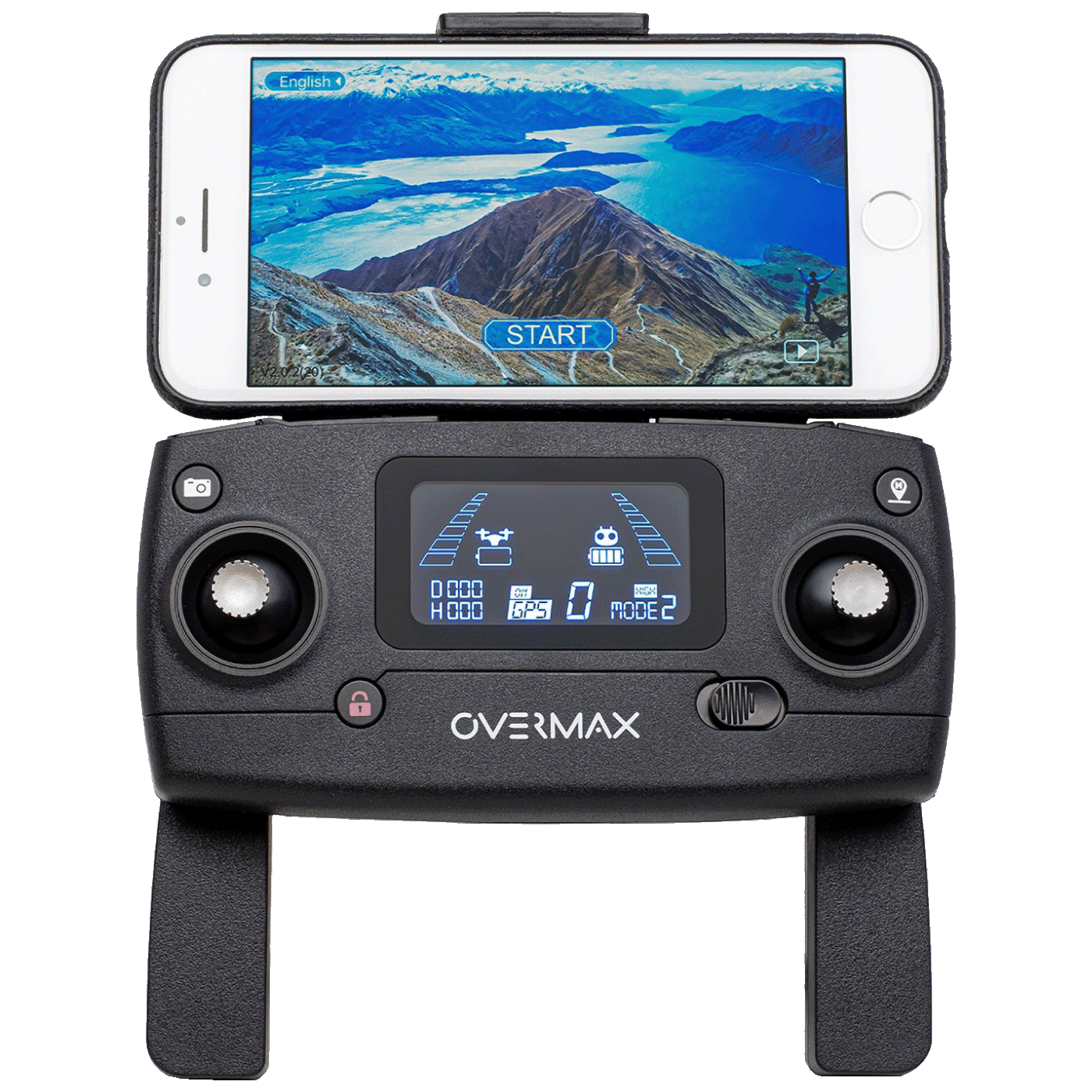 Overmax Dron, 4K kamera, 1820mAh, max.brzina 40 km/h,WiFi, GPS - X-BEE DRONE 9.5 FOLD