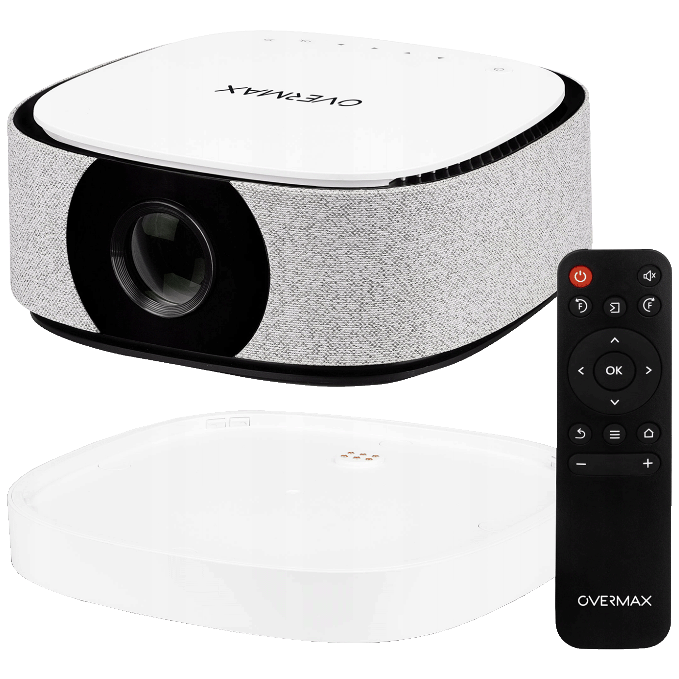 Overmax Projektor, LED, 1080p, 3000 lm,  Power Bank, Bluetooth, WiFi - OV-Multipic 4.5