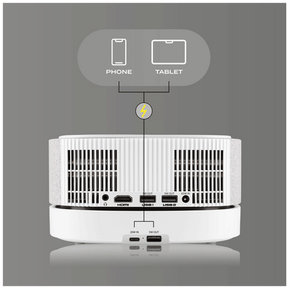 Overmax Projektor, LED, 1080p, 3000 lm,  Power Bank, Bluetooth, WiFi - OV-Multipic 4.5