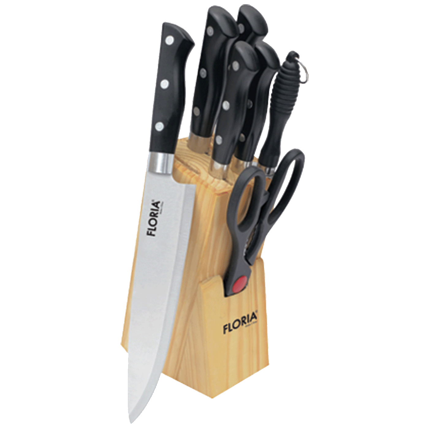 Floria Noževi, set sa stalkom, 7/1 - ZLN1658