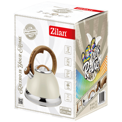 Zilan Kuhalo sa vodu sa zviždaljkom, 3.5 lit., Retro - ZLN1290