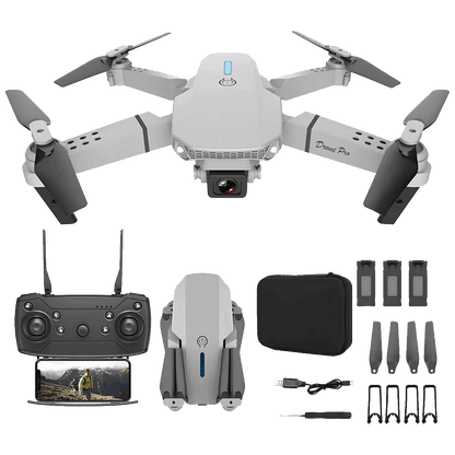 Extralink Dron, kamera FullHD, 1800mAh, 3 baterije, WiFi - E88 Pro Drone Set+3 batteries+case