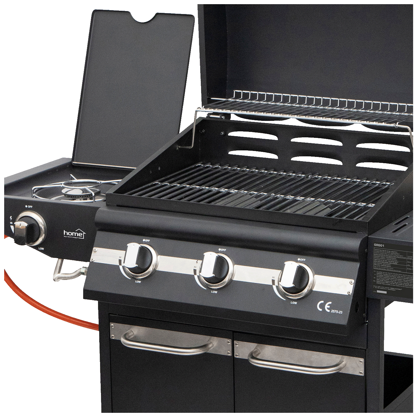 home Plinski roštilj sa tri plamenika + bočni, 4 x 3.2kW, LPG - GRG01