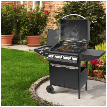 home Plinski roštilj sa tri plamenika + bočni, 4 x 3.2kW, LPG - GRG01