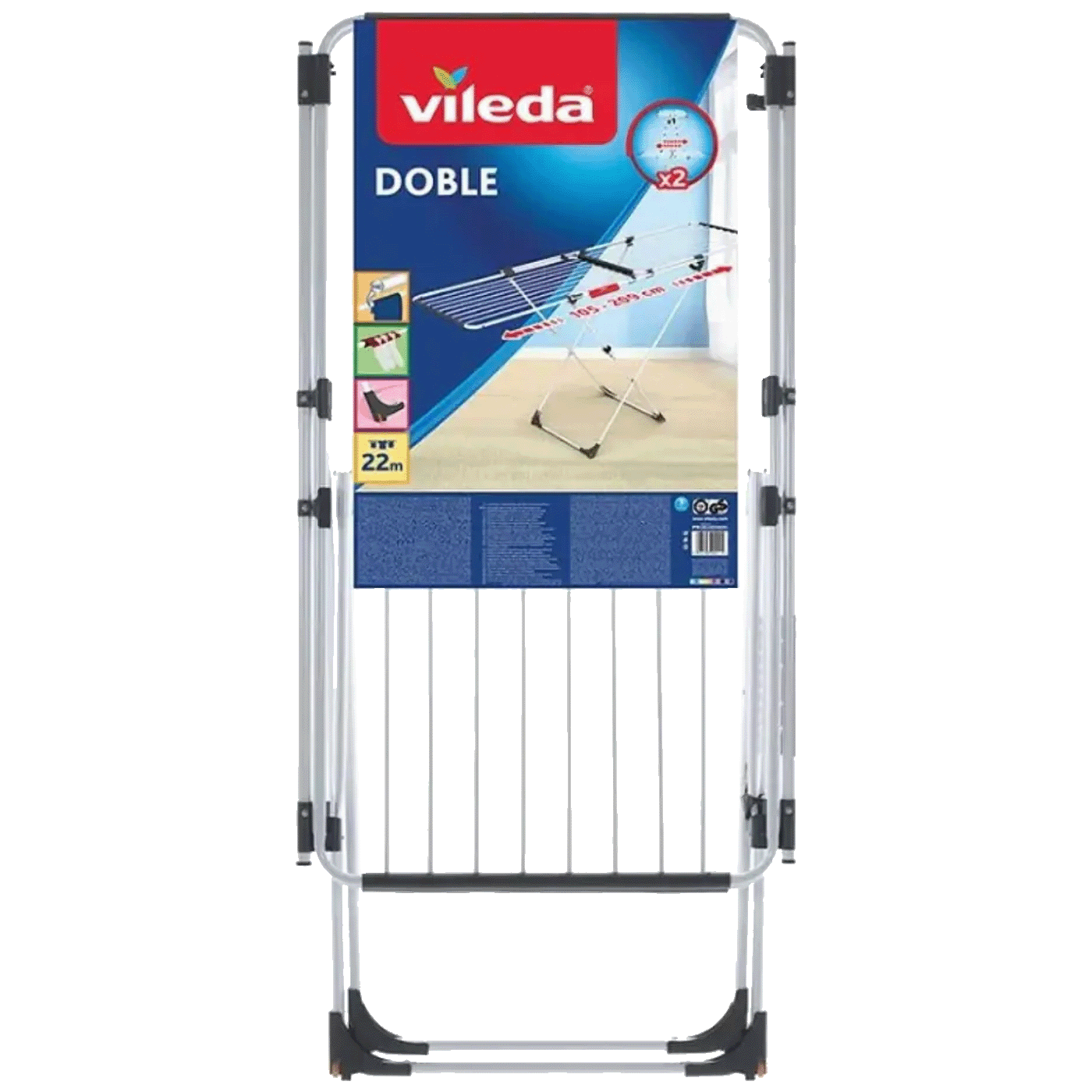 Vileda Sušilo za veš, 20 met. žica za sušenje, Doble