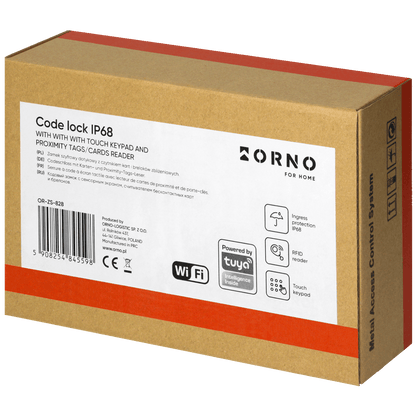 Orno Tastatura sa RFID karticom, Tag reader, WiFI, IP68 - OR-ZS-828