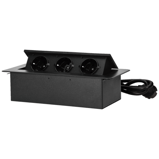 Orno Produžni kabel sa 3 x Schuko utičnice, ugradbena - OR-GM-9033(GS)/B