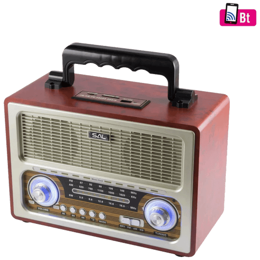 SAL Retro radio + BT bežični zvučnik, 4in1, FM, MP3, AUX - RRT3