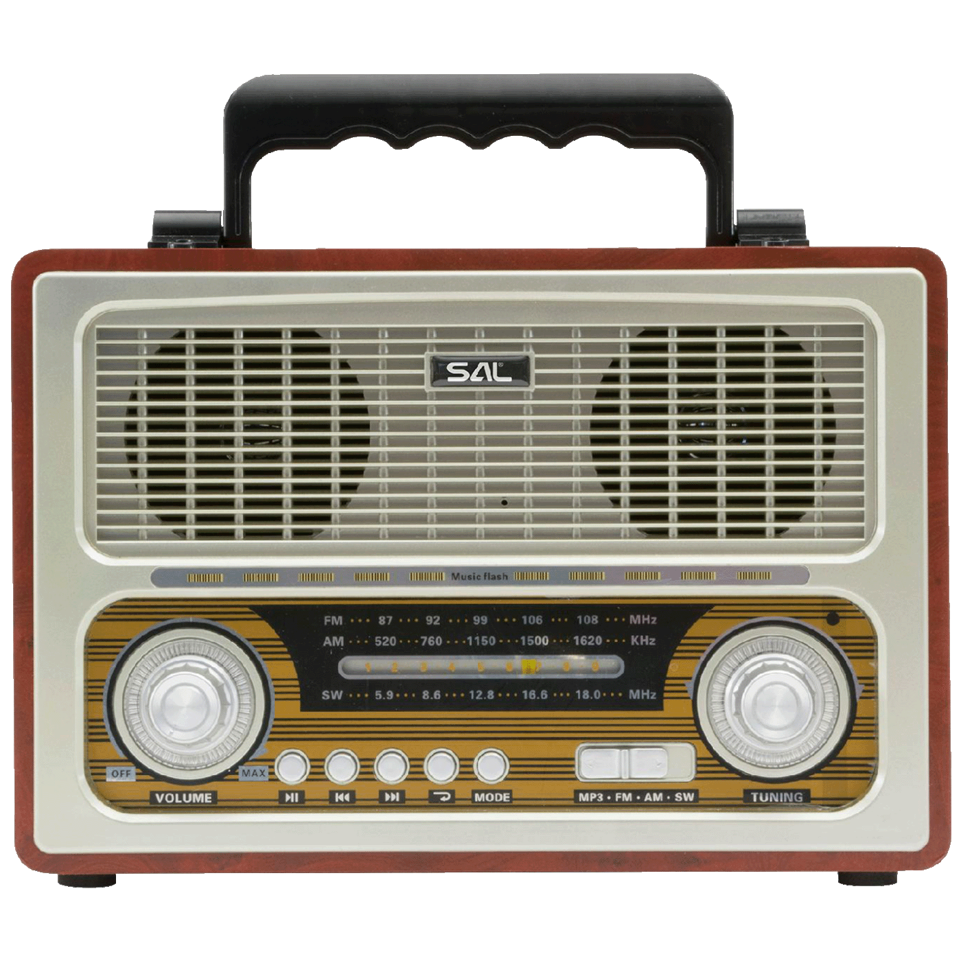 SAL Retro radio + BT bežični zvučnik, 4in1, FM, MP3, AUX - RRT3